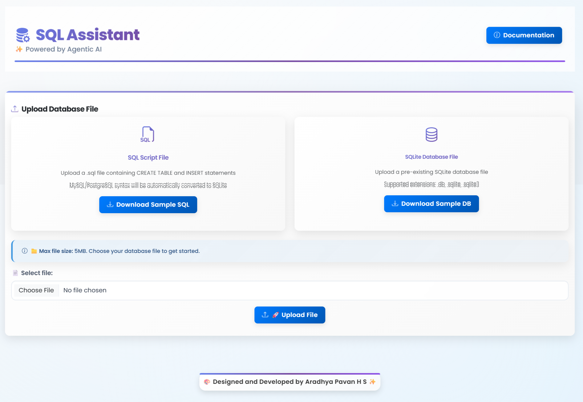 SQL Assistant - Project Page